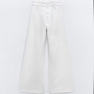 🤍ZARA HIGH WAIST MARINE STRAIGHT POCKET JEANS🤍